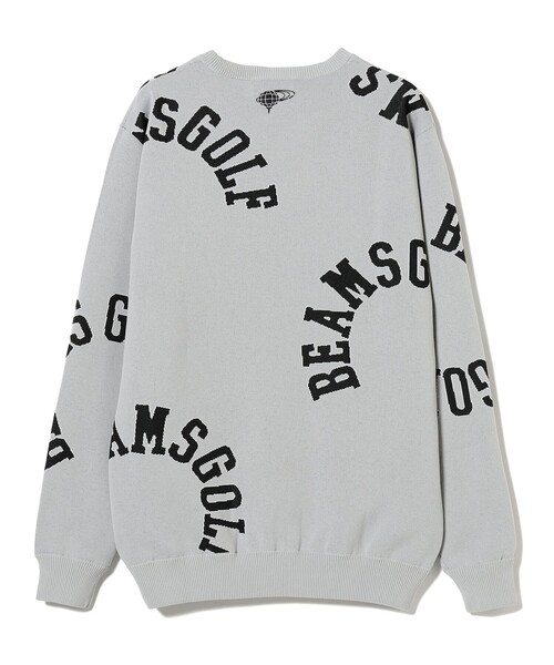 セール】ORANGE LABEL / エアシャット裏地付き ロゴ柄 ニット（ニット