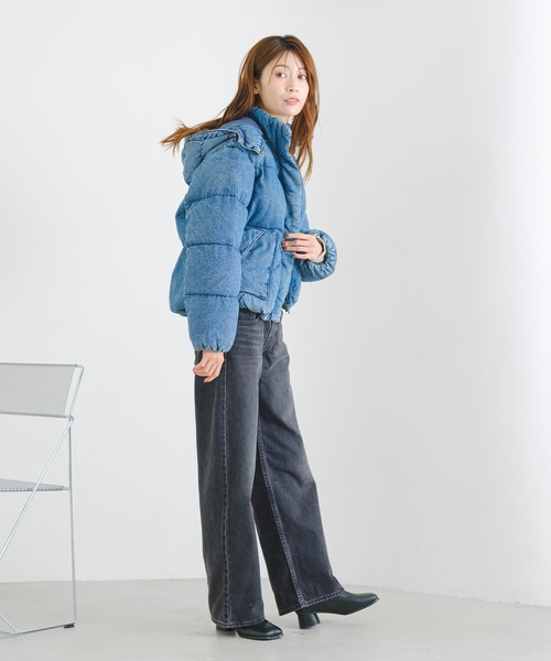 Levi's(リーバイス)の「Levi's/リーバイス ウエスタンショートバブルパファージャケット(ダウンジャケット/コート・レディース・ダークインディゴブルー・M/S/XS)」の15枚目の写真