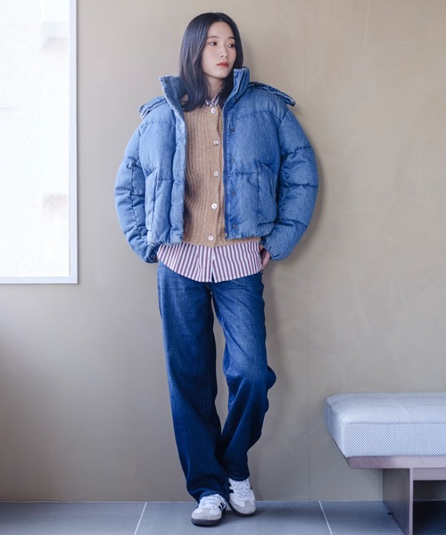 Levi's(リーバイス)の「Levi's/リーバイス ウエスタンショートバブルパファージャケット(ダウンジャケット/コート・レディース・ダークインディゴブルー・M/S/XS)」の21枚目の写真
