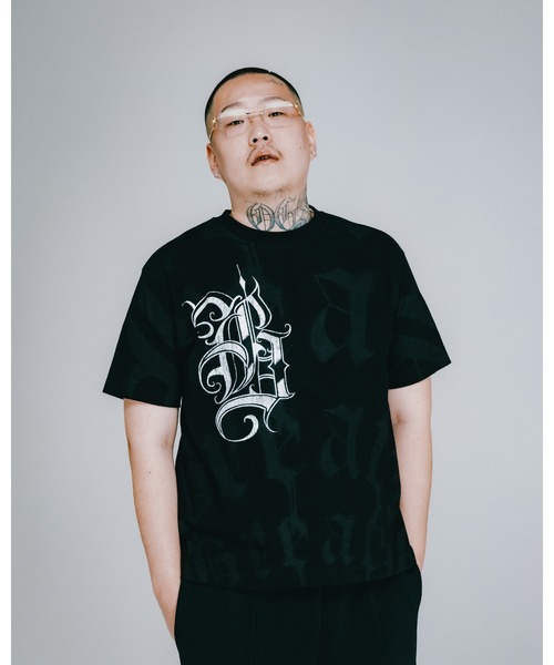 BREATH(ブレス)の「SUICIDE BLACK LETTERD LOGO TEE(Tシャツ/カットソー・メンズ・ブラック・LARGE/MEDIUM/X-LARGE)」の1枚目の写真