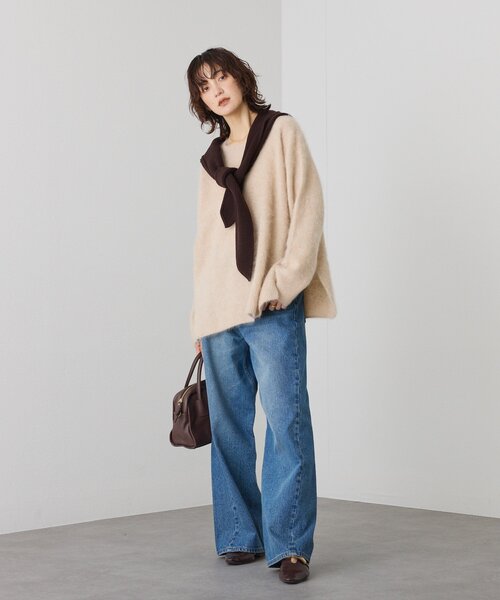 RIVE DROITE（リヴドロワ）の「【MONN.:.(モン)】フロントナローデニムパンツ（デニムパンツ・レディース・ブルー・40/38/36）」の9枚目の写真