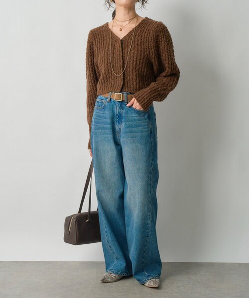 RIVE DROITE（リヴドロワ）の「【MONN.:.(モン)】フロントナローデニムパンツ（デニムパンツ・レディース・ブルー・40/38/36）」の19枚目の写真