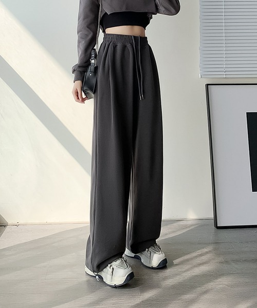blackdia ocean（ブラックダイヤオーシャン）の「blackdia ocean ドロスト スウェットパンツ（スウェットパンツ・レディース・ブラック/ヘザーグレー/ダークグレー/グレー・MEDIUM/SMALL/LARGE）」の4枚目の写真