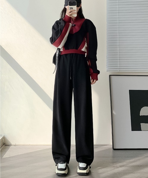 blackdia ocean（ブラックダイヤオーシャン）の「blackdia ocean ドロスト スウェットパンツ（スウェットパンツ・レディース・ブラック/ヘザーグレー/ダークグレー/グレー・MEDIUM/SMALL/LARGE）」の6枚目の写真