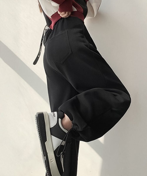 blackdia ocean（ブラックダイヤオーシャン）の「blackdia ocean ドロスト スウェットパンツ（スウェットパンツ・レディース・ブラック/ヘザーグレー/ダークグレー/グレー・MEDIUM/SMALL/LARGE）」の9枚目の写真