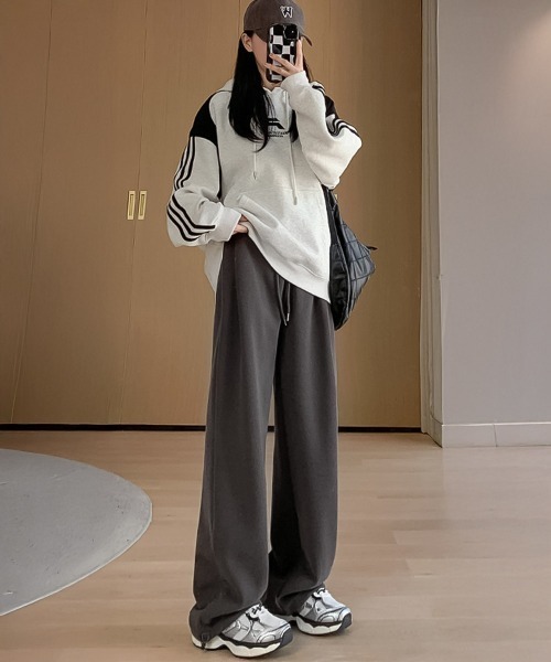 blackdia ocean（ブラックダイヤオーシャン）の「blackdia ocean ドロスト スウェットパンツ（スウェットパンツ・レディース・ブラック/ヘザーグレー/ダークグレー/グレー・MEDIUM/SMALL/LARGE）」の15枚目の写真