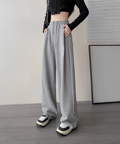 blackdia ocean（ブラックダイヤオーシャン）の「blackdia ocean ドロスト スウェットパンツ（スウェットパンツ・レディース・ブラック/ヘザーグレー/ダークグレー/グレー・MEDIUM/SMALL/LARGE）」の10枚目の写真