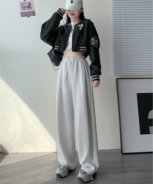 blackdia ocean（ブラックダイヤオーシャン）の「blackdia ocean ドロスト スウェットパンツ（スウェットパンツ・レディース・ブラック/ヘザーグレー/ダークグレー/グレー・MEDIUM/SMALL/LARGE）」の20枚目の写真