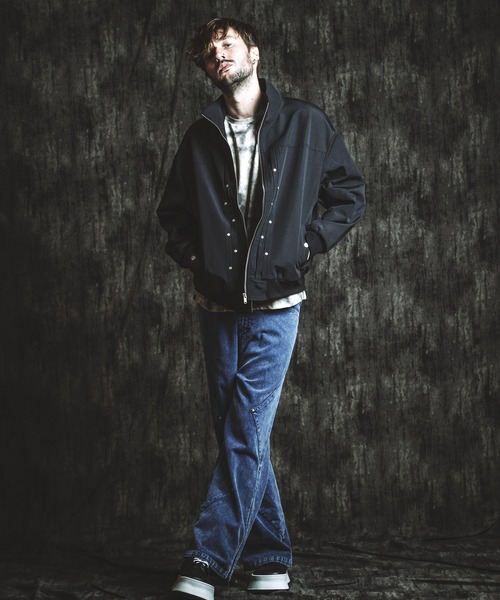 NO ID.（ノーアイディ）の「【NO ID.】Rivet Big Track Blouson / リベット ビッグ トラック ブルゾン（ブルゾン・メンズ・ブラック/グレー・ONE SIZE）」の11枚目の写真
