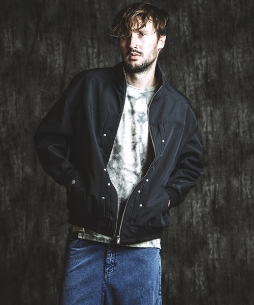 NO ID.（ノーアイディ）の「【NO ID.】Rivet Big Track Blouson / リベット ビッグ トラック ブルゾン（ブルゾン・メンズ・ブラック/グレー・ONE SIZE）」の15枚目の写真