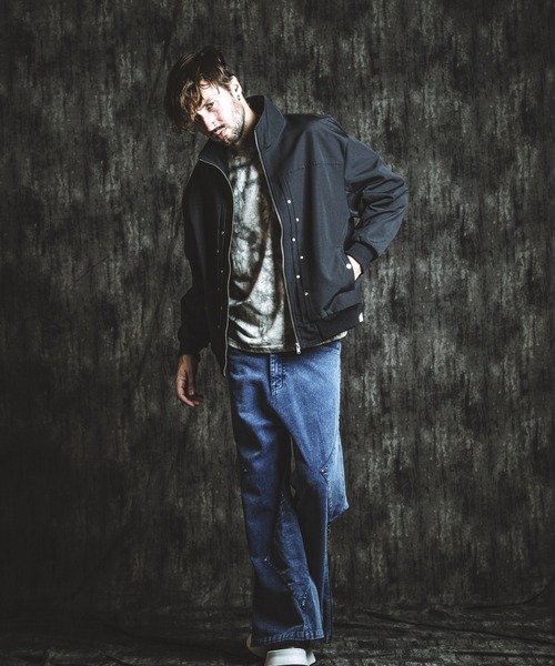 NO ID.（ノーアイディ）の「【NO ID.】Rivet Big Track Blouson / リベット ビッグ トラック ブルゾン（ブルゾン・メンズ・ブラック/グレー・ONE SIZE）」の10枚目の写真