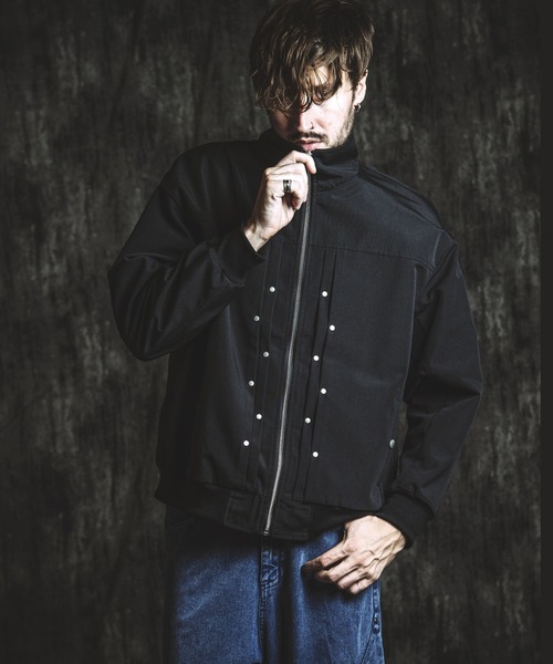 NO ID.（ノーアイディ）の「【NO ID.】Rivet Big Track Blouson / リベット ビッグ トラック ブルゾン（ブルゾン・メンズ・ブラック/グレー・ONE SIZE）」の18枚目の写真