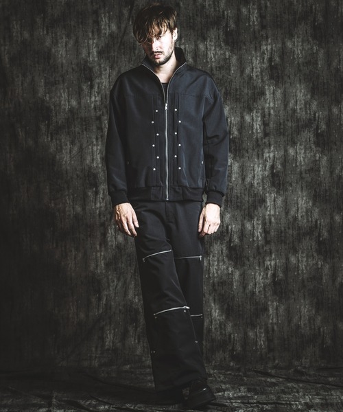 NO ID.（ノーアイディ）の「【NO ID.】Rivet Big Track Blouson / リベット ビッグ トラック ブルゾン（ブルゾン・メンズ・ブラック/グレー・ONE SIZE）」の20枚目の写真