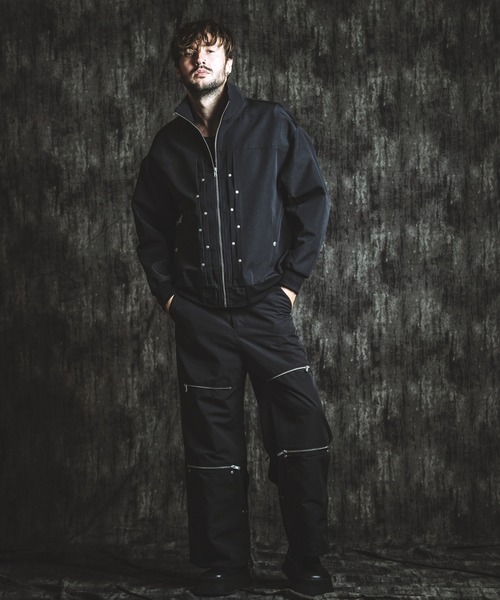 NO ID.（ノーアイディ）の「【NO ID.】Rivet Big Track Blouson / リベット ビッグ トラック ブルゾン（ブルゾン・メンズ・ブラック/グレー・ONE SIZE）」の21枚目の写真