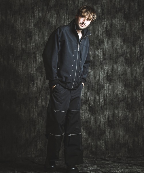 NO ID.（ノーアイディ）の「【NO ID.】Rivet Big Track Blouson / リベット ビッグ トラック ブルゾン（ブルゾン・メンズ・ブラック/グレー・ONE SIZE）」の17枚目の写真