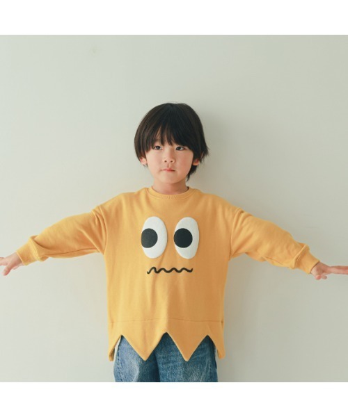 nicohrat(ニコフラート)の「ニコフラート モンスターなりきり トレーナー(スウェット・キッズ・ブルー/ブラック/マスタード/レッド・90cm/100cm/110cm/120cm/130cm/140cm)」の3枚目の写真