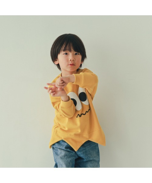 nicohrat(ニコフラート)の「ニコフラート モンスターなりきり トレーナー(スウェット・キッズ・ブルー/ブラック/マスタード/レッド・90cm/100cm/110cm/120cm/130cm/140cm)」の8枚目の写真