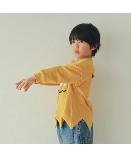 nicohrat(ニコフラート)の「ニコフラート モンスターなりきり トレーナー(スウェット・キッズ・ブルー/ブラック/マスタード/レッド・90cm/100cm/110cm/120cm/130cm/140cm)」の9枚目の写真