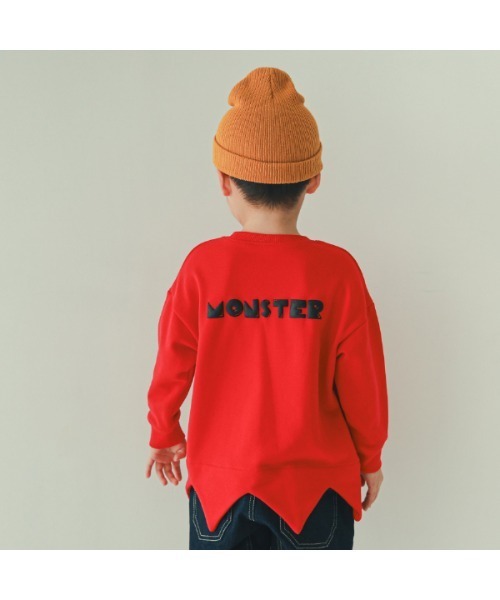 nicohrat(ニコフラート)の「ニコフラート モンスターなりきり トレーナー(スウェット・キッズ・ブルー/ブラック/マスタード/レッド・90cm/100cm/110cm/120cm/130cm/140cm)」の17枚目の写真