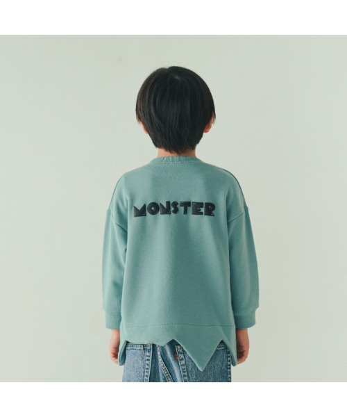 nicohrat(ニコフラート)の「ニコフラート モンスターなりきり トレーナー(スウェット・キッズ・ブルー/ブラック/マスタード/レッド・90cm/100cm/110cm/120cm/130cm/140cm)」の7枚目の写真