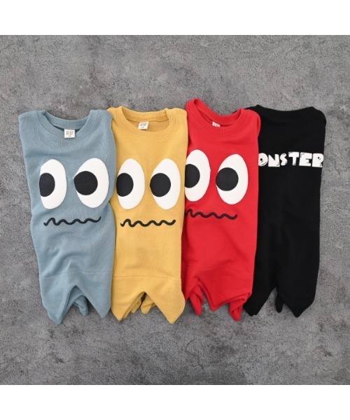 nicohrat(ニコフラート)の「ニコフラート モンスターなりきり トレーナー(スウェット・キッズ・ブルー/ブラック/マスタード/レッド・90cm/100cm/110cm/120cm/130cm/140cm)」の15枚目の写真