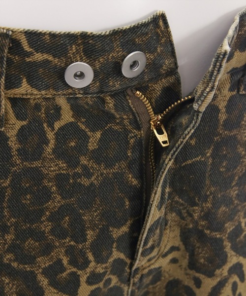 clear（クリア）の「【低身長用サイズ有】ヒョウ柄カーブパンツ[着回し抜群 大人 カジュアル]≪AW新作≫（その他パンツ・レディース・ベージュ・M/XS/S）」の15枚目の写真