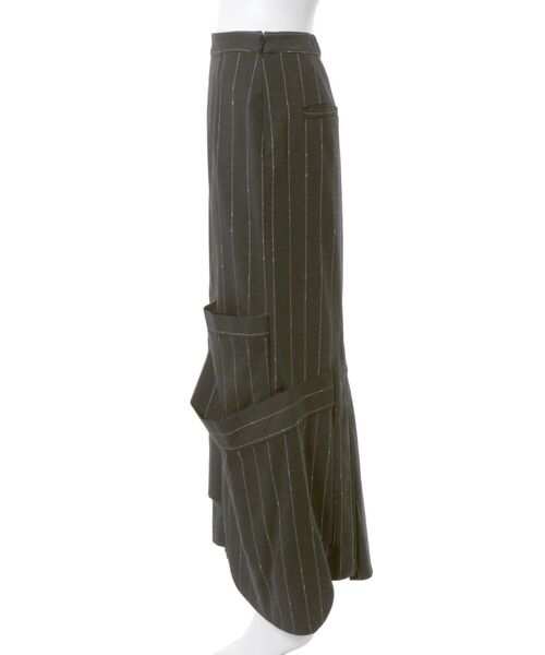 UN3D.（アンスリード）の「LINE CHECK INSERT DESIGN SK / ラインチェックインサートデザインスカート（スカート・レディース・キャメル/グレー・36/38）」の10枚目の写真