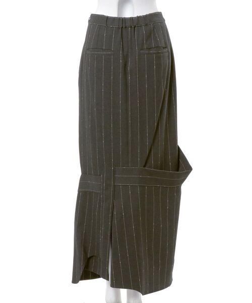 UN3D.（アンスリード）の「LINE CHECK INSERT DESIGN SK / ラインチェックインサートデザインスカート（スカート・レディース・キャメル/グレー・36/38）」の11枚目の写真