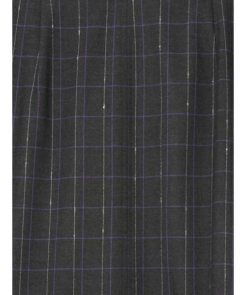 UN3D.（アンスリード）の「LINE CHECK INSERT DESIGN SK / ラインチェックインサートデザインスカート（スカート・レディース・キャメル/グレー・36/38）」の16枚目の写真