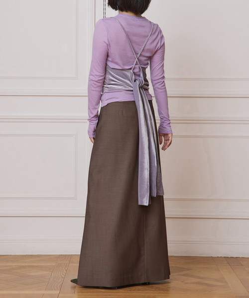 IENA LA BOUCLE（イエナラブークル）の「IENA LA BOUCLE シアーフライスプルオーバー（Tシャツ/カットソー・レディース・ブラック/ホワイト/パープル・FREE）」の17枚目の写真