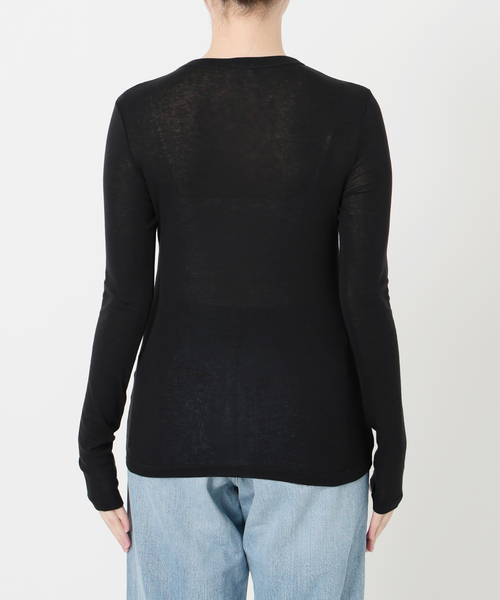 IENA LA BOUCLE（イエナラブークル）の「IENA LA BOUCLE シアーフライスプルオーバー（Tシャツ/カットソー・レディース・ブラック/ホワイト/パープル・FREE）」の20枚目の写真