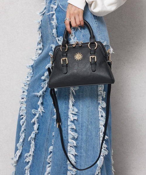 EVRIS（エヴリス）の「【EVRIS/エブリス】SUNNY METAL  アンティーク ハンドバッグ（ボストンバッグ・レディース・グレイッシュベージュ/ブラック/シルバー・FREE）」の5枚目の写真