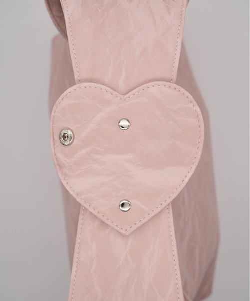 Carmelo（カーメロ）の「Heart handle tote bag / ハートハンドルバッグ（トートバッグ・レディース・ピンク/ブラック・FREE）」の9枚目の写真