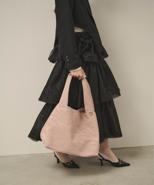 Carmelo（カーメロ）の「Heart handle tote bag / ハートハンドルバッグ（トートバッグ・レディース・ピンク/ブラック・FREE）」の18枚目の写真