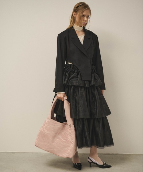 Carmelo（カーメロ）の「Heart handle tote bag / ハートハンドルバッグ（トートバッグ・レディース・ピンク/ブラック・FREE）」の6枚目の写真