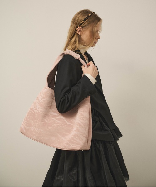 Carmelo（カーメロ）の「Heart handle tote bag / ハートハンドルバッグ（トートバッグ・レディース・ピンク/ブラック・FREE）」の3枚目の写真