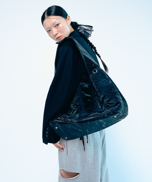 Carmelo(カーメロ)の「Heart Handle Shoulder Bag (pink/black) / ハートハンドルショルダーバッグ(トートバッグ・レディース・ピンク/ブラック・FREE)」の21枚目の写真