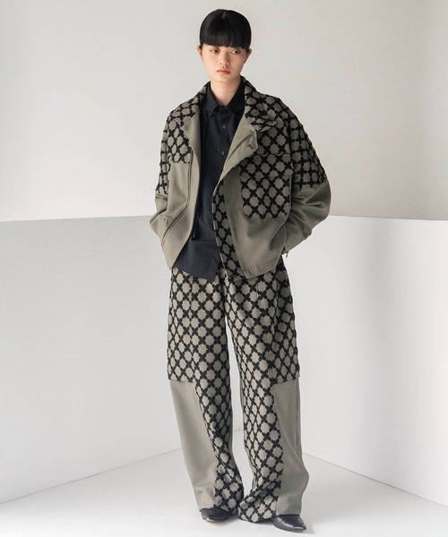 mintdesigns（ミントデザインズ）の「MIX CHECK SHORT COAT（その他アウター・レディース・ブラック/ホワイト・ONESIZE）」の7枚目の写真