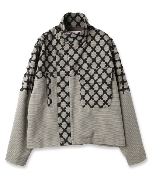 mintdesigns（ミントデザインズ）の「MIX CHECK SHORT COAT（その他アウター・レディース・ブラック/ホワイト・ONESIZE）」の8枚目の写真