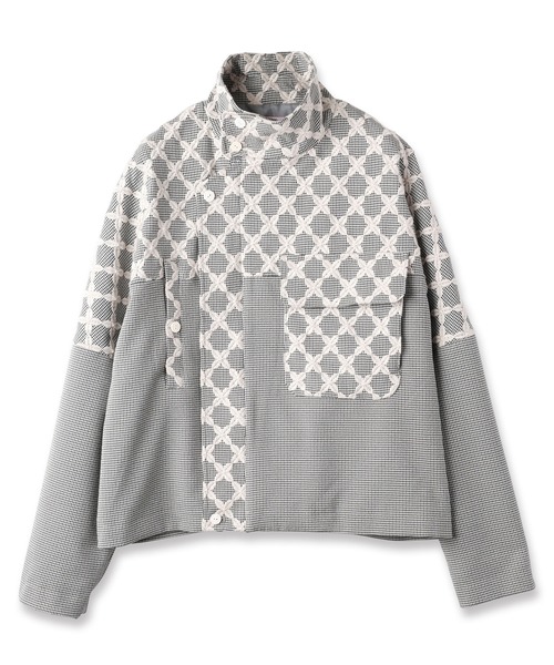 mintdesigns（ミントデザインズ）の「MIX CHECK SHORT COAT（その他アウター・レディース・ブラック/ホワイト・ONESIZE）」の10枚目の写真