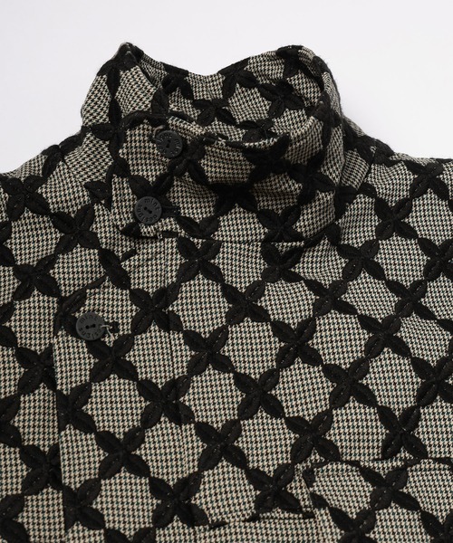 mintdesigns（ミントデザインズ）の「MIX CHECK SHORT COAT（その他アウター・レディース・ブラック/ホワイト・ONESIZE）」の12枚目の写真