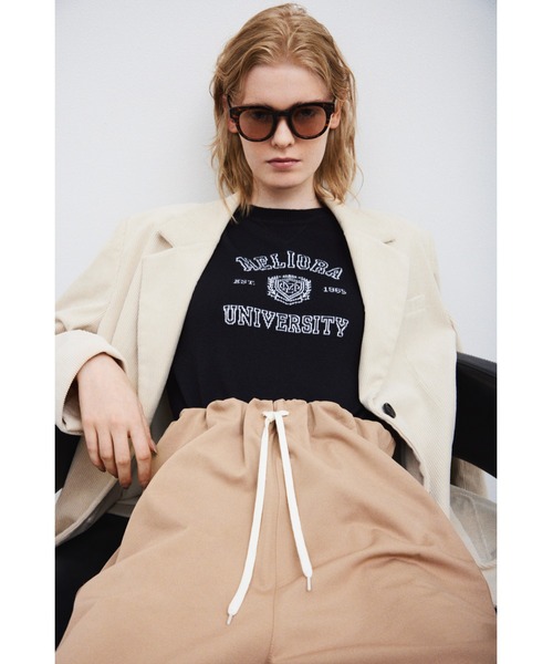 Mila Owen（ミラオーウェン）の「ウエストドロストゴムパンツ（その他パンツ・レディース・キャメル/アイボリー/ブラック・0/1/00）」の5枚目の写真