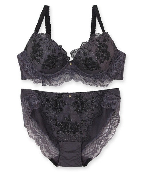 fran de lingerie（フランデランジェリー）の「ロマンチックなフェミニンランジェリーしっかり盛胸＆安定感「スタイルアップシリーズ005」ブラジャーショーツセット（ブラ&ショーツ・レディース・アイボリー/ネイビー/ピンク系その他/チャコールグレー/ベージュ・F65/E80/B75/B70/B65/G80/E75/E70/E65/D80/D75/D70/D65/C75/C70/C65/G75/G70/G65/F80/F75/F70）」の13枚目の写真