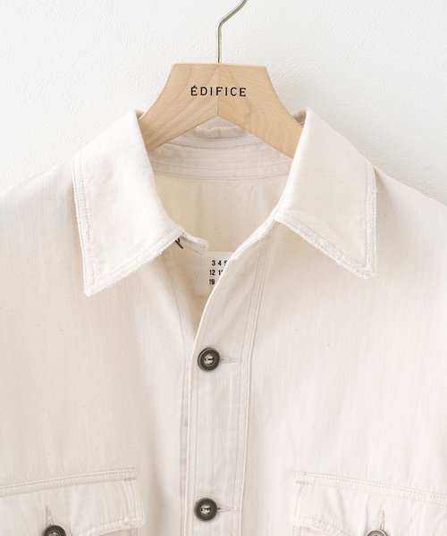 Maison Margiela（メゾンマルジェラ）の「MAISON MARGIELA (メゾン マルジェラ) DENIM SHORT JACKET（デニムジャケット・メンズ・アイボリー・46）」の3枚目の写真