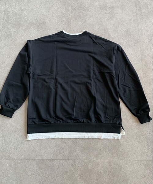 SHEPP(シープ)の「フェイクレイヤードルーズシルエットロンT(Tシャツ/カットソー・レディース・ブラック/ブルー/グレー/イエロー・L/M)」の17枚目の写真