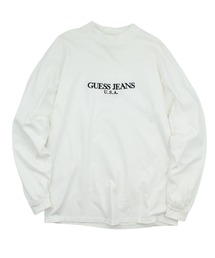 GUESS by Marciano（ゲスバイマルチアーノ）の「【USED】90’s Guess/GEORGES MARCIANO期 ロゴ刺繍 ロングスリーブ Tシャツ USA製（Tシャツ/カットソー）」