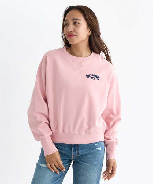 BILLABONG(ビラボン)の「BILLABONG レディース ARCH LOGO LOOSE CROPPED CREW トレーナー 【2025年秋冬モデル】/ビラボンロゴバックプリントスウェットトレーナー(スウェット・レディース・ピンク系その他/ブルー系その他/オフホワイト/アイボリー・MEDIUM)」の19枚目の写真