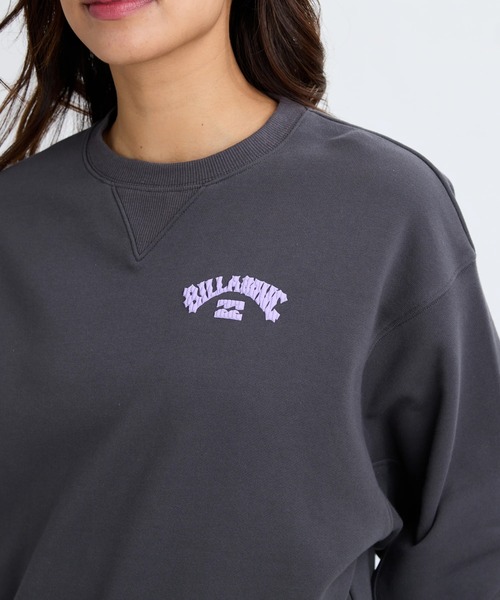 BILLABONG(ビラボン)の「BILLABONG レディース ARCH LOGO LOOSE CROPPED CREW トレーナー 【2025年秋冬モデル】/ビラボンロゴバックプリントスウェットトレーナー(スウェット・レディース・ピンク系その他/ブルー系その他/オフホワイト/アイボリー・MEDIUM)」の6枚目の写真