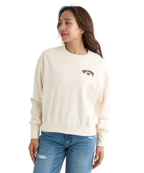 BILLABONG(ビラボン)の「BILLABONG レディース ARCH LOGO LOOSE CROPPED CREW トレーナー 【2025年秋冬モデル】/ビラボンロゴバックプリントスウェットトレーナー(スウェット・レディース・ピンク系その他/ブルー系その他/オフホワイト/アイボリー・MEDIUM)」の8枚目の写真