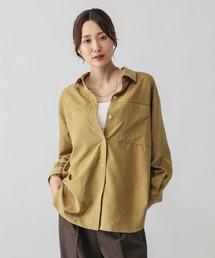 GLOBAL WORK | ピーチサテンシャツ長袖/580827(シャツ/ブラウス)